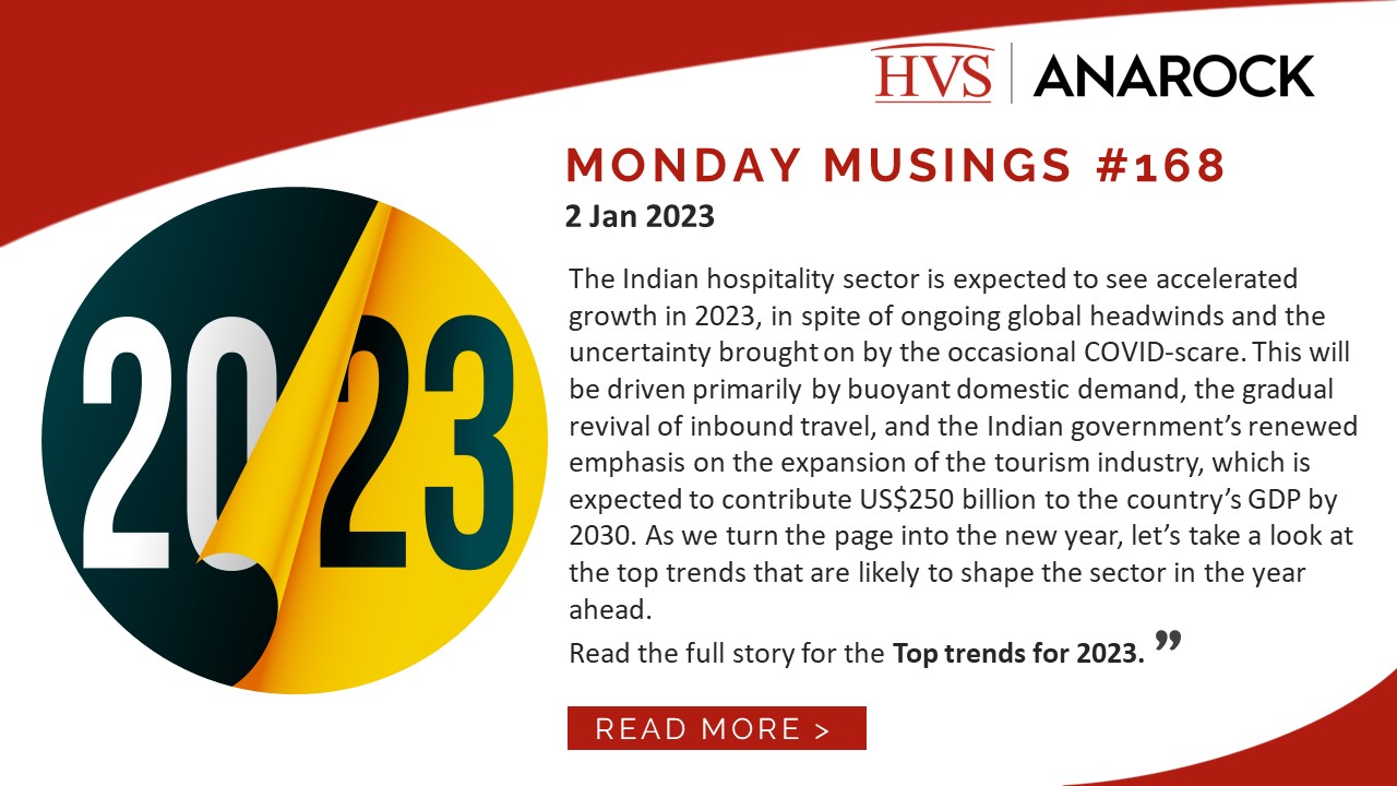 HVS Monday Musings: Indian Hospitality Sector – Crystal Gazing Into 2023