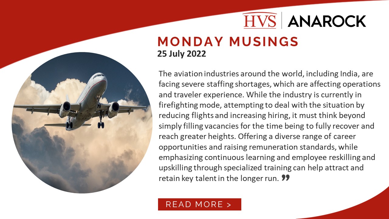 HVS Monday Musings: Staffing Shortages are Impeding the Aviation Industry's Recovery