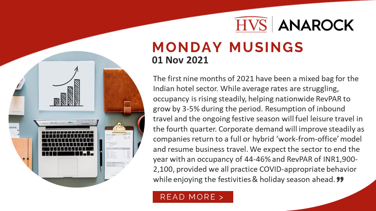HVS Monday Musings: Indian Hotel Sector – Nine-month Performance Review