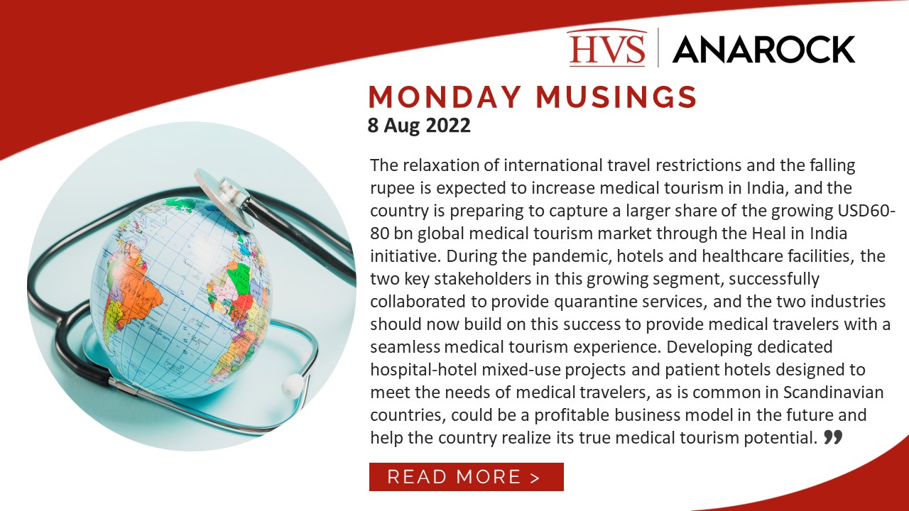 HVS Monday Musings: The Heal in India Initiative – An Opportunity for Indian Hotel Sector