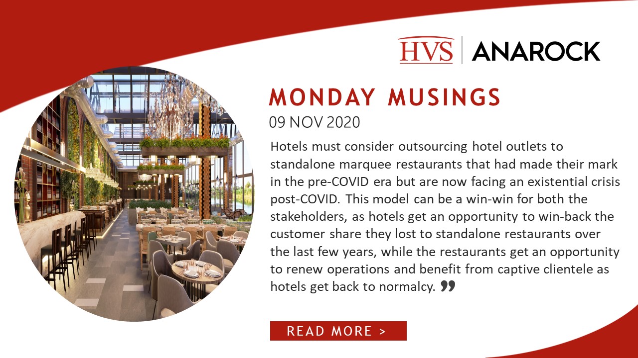 HVS Monday Musings: Food for Thought - Reimagining F&B at Hotels in India