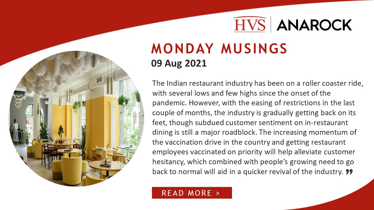 HVS Monday Musings: Indian Restaurant Industry – Riding Out the COVID-19 Storm