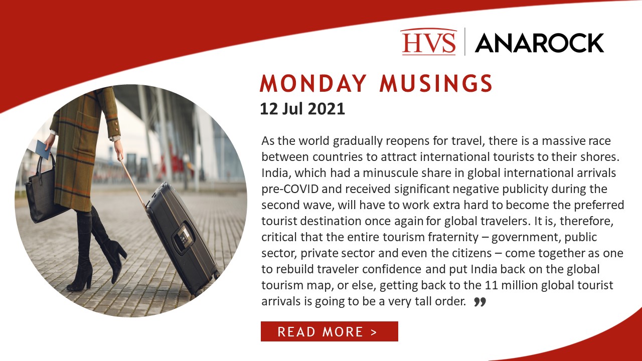 HVS Monday Musings: Rebooting Inbound Tourism in India