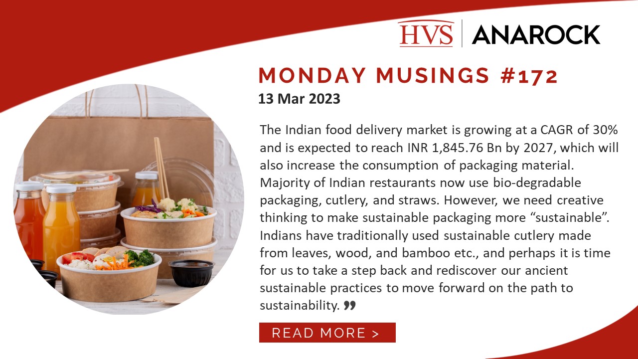 HVS Monday Musings: Food Delivery – Wrapping it Up with Sustainable Packaging