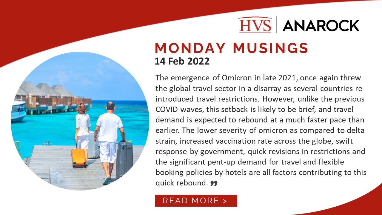 HVS Monday Musings: Travel Rebounding Faster Post-Omicron