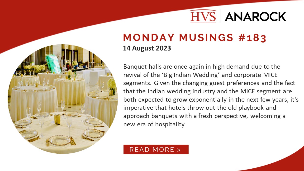 HVS Monday Musings: Is it Time to Adopt a Fresh Perspective on Hotel Banquets?