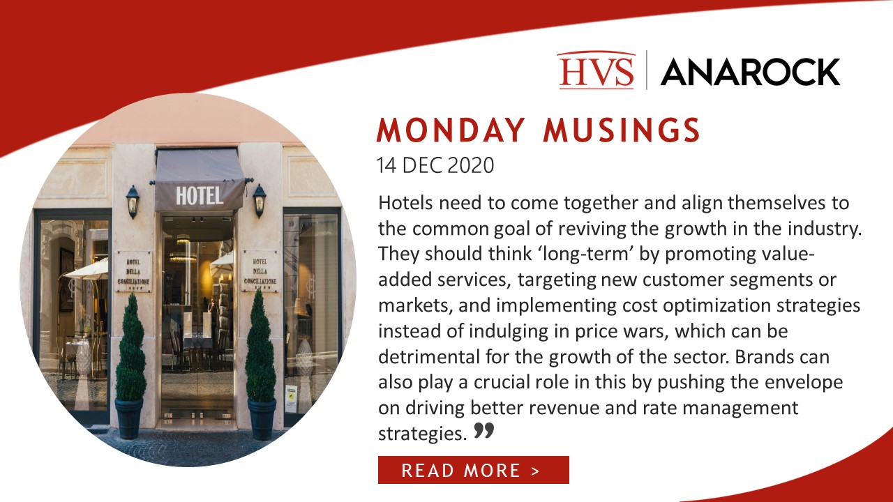 HVS Monday Musings: Price wars in the Indian hotels sector during the COVID era