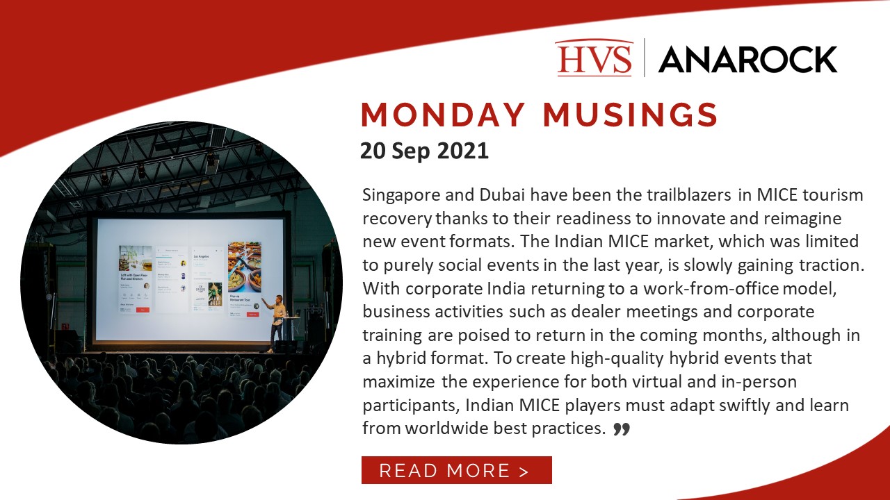 HVS Monday Musings: Rebuilding the MICE Segment in India