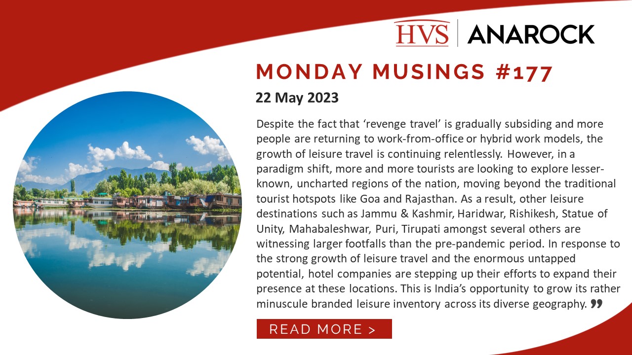 HVS Monday Musings: Leisure Markets – Hotel Sector’s Relentless Growth Engine