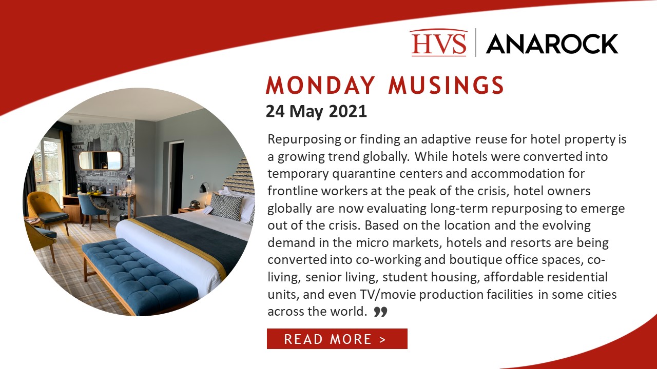 HVS Monday Musings: Repurposing Hotels is a Growing Trend Globally