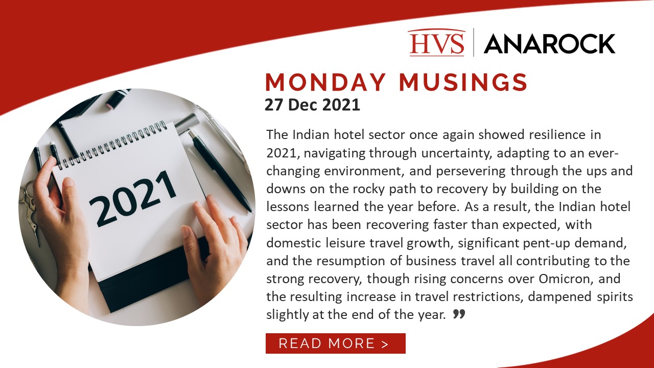 HVS Monday Musings: The Indian Hotel Sector – 2021 in Review