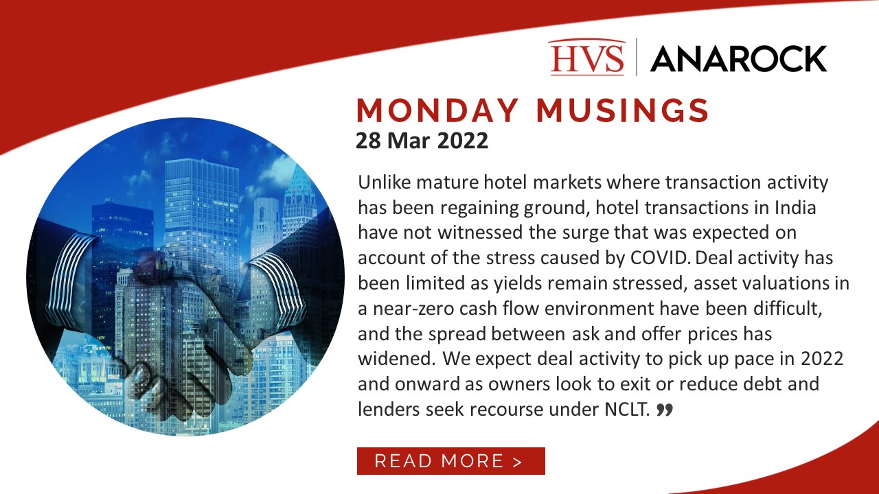 HVS Monday Musings: Hotel Transaction Activity in 2021