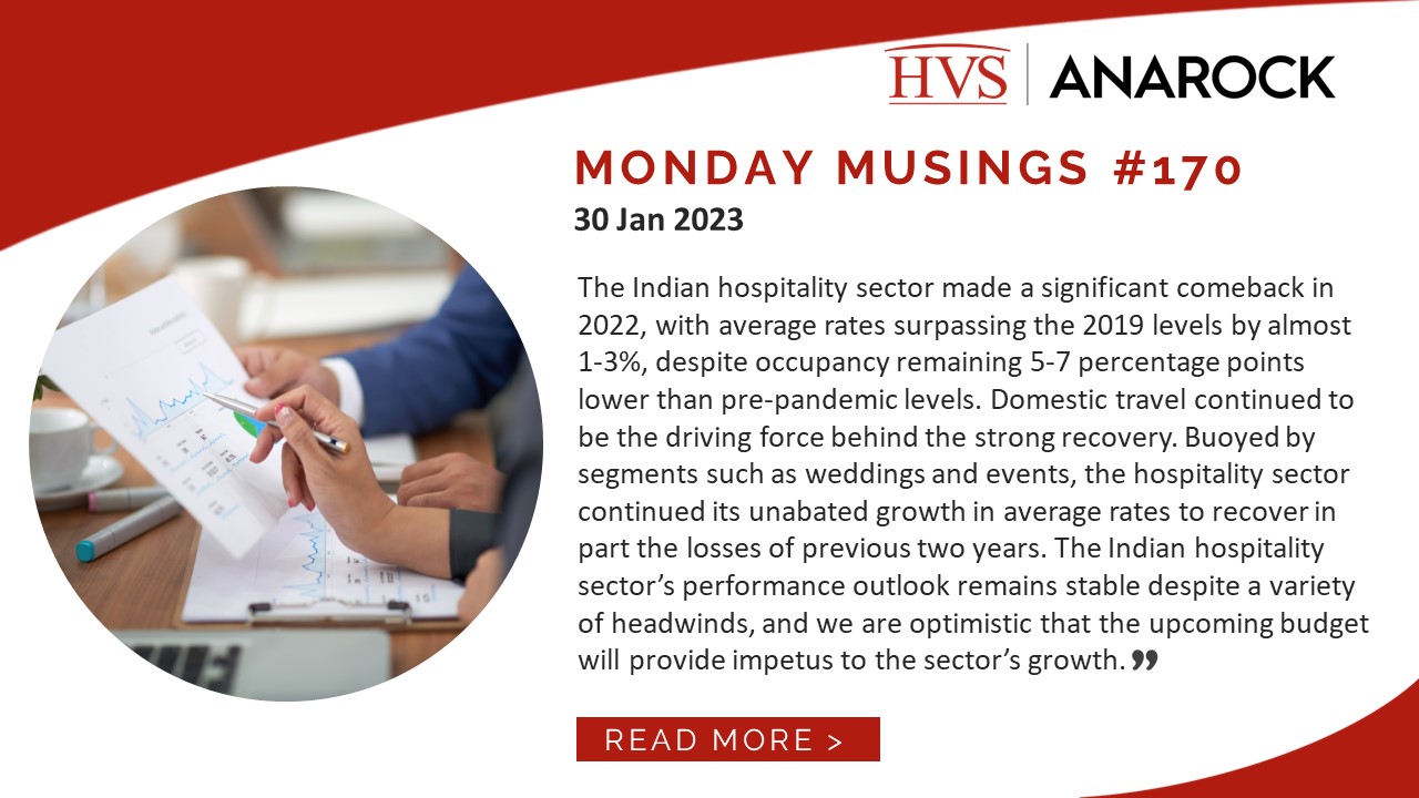 HVS Monday Musings: Indian Hotel Sector – 2022 Performance Review