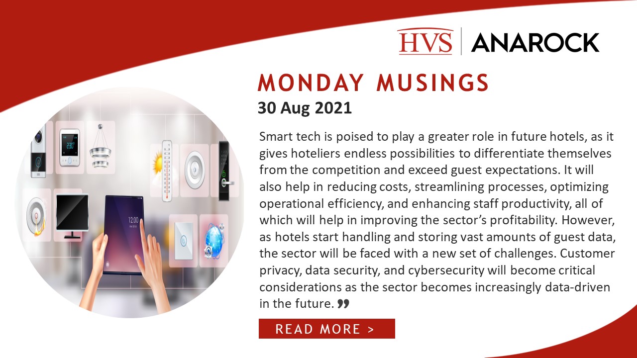 HVS Monday Musings: Future of Hotels – the Rise of Smart Tech is Reshaping the Sector