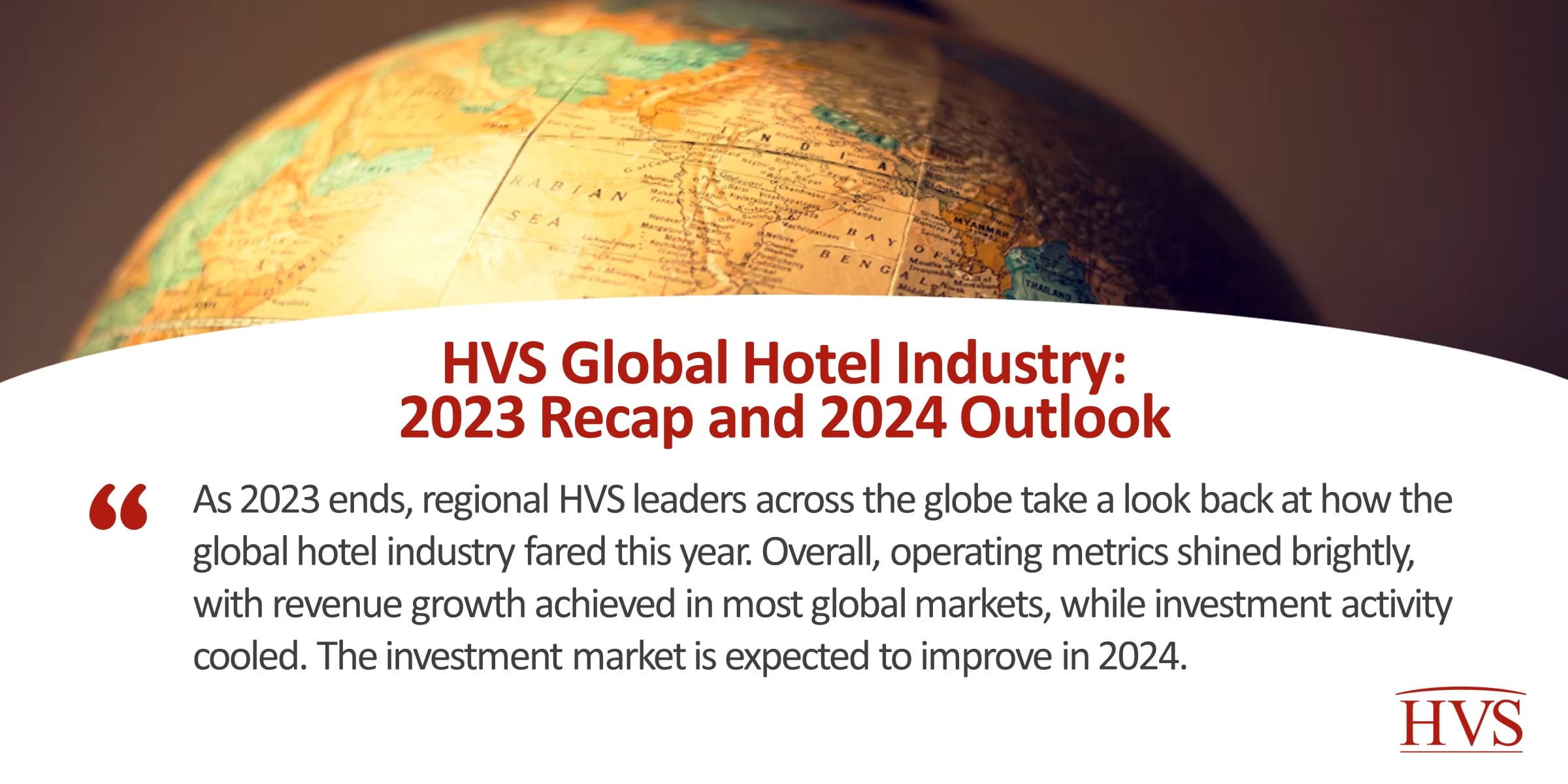 HVS Global Hotel Industry: 2023 Recap and 2024 Outlook