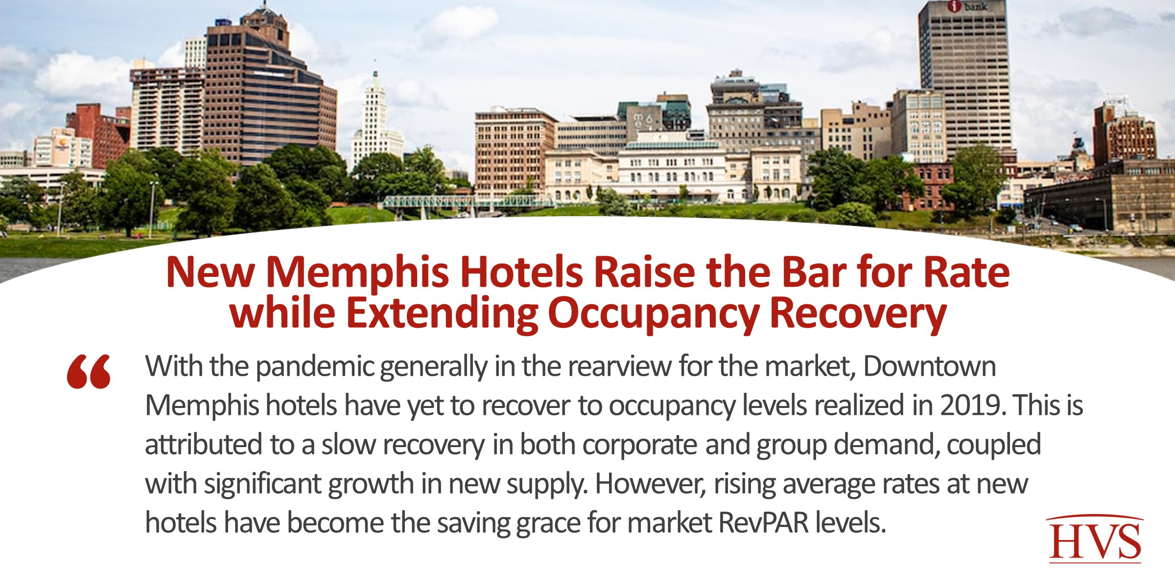 New Memphis Hotels Raise the Bar for Rate while Extending Occupancy Recovery