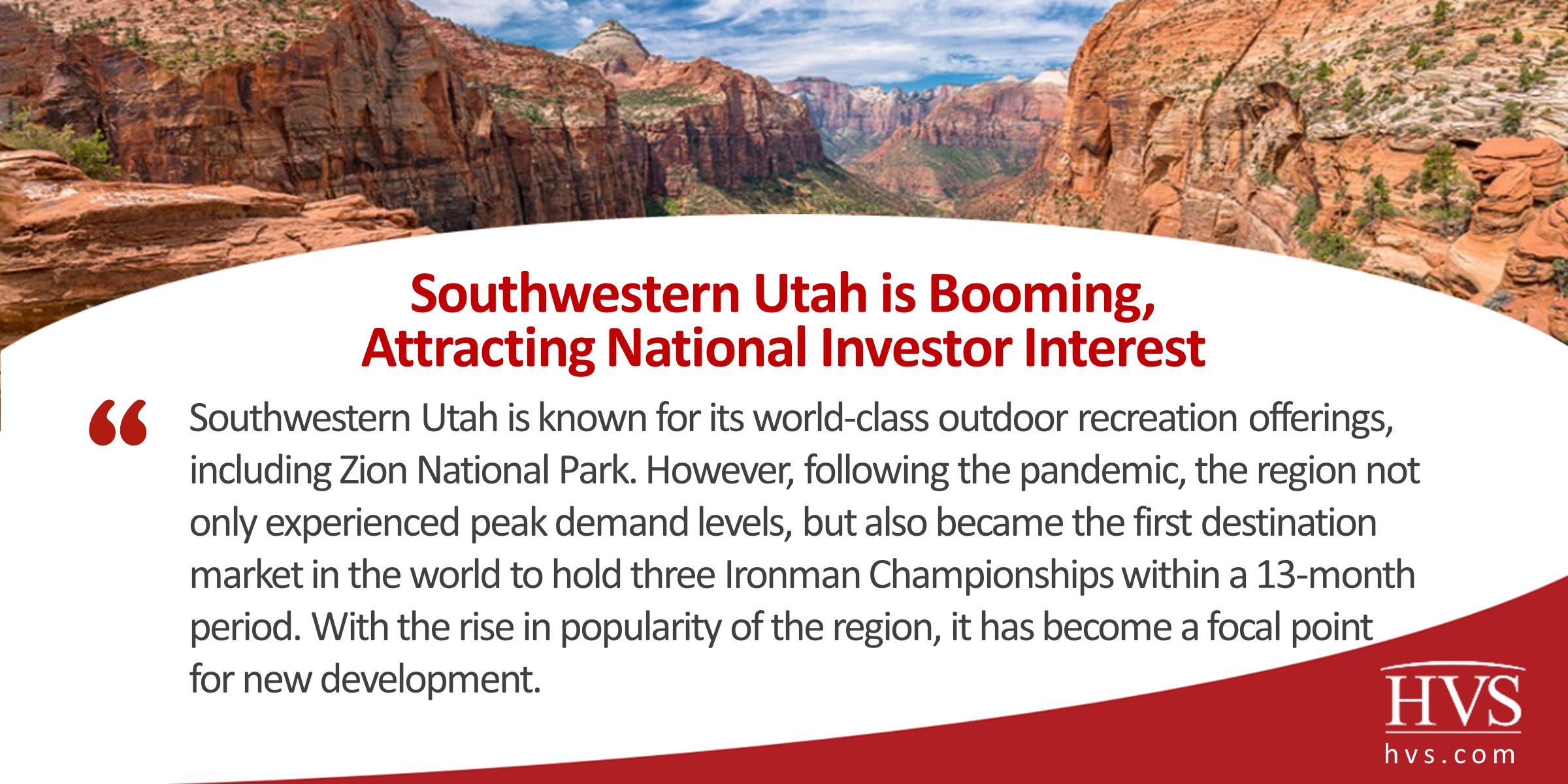 Southwestern Utah is Booming, Attracting National Investor Interest