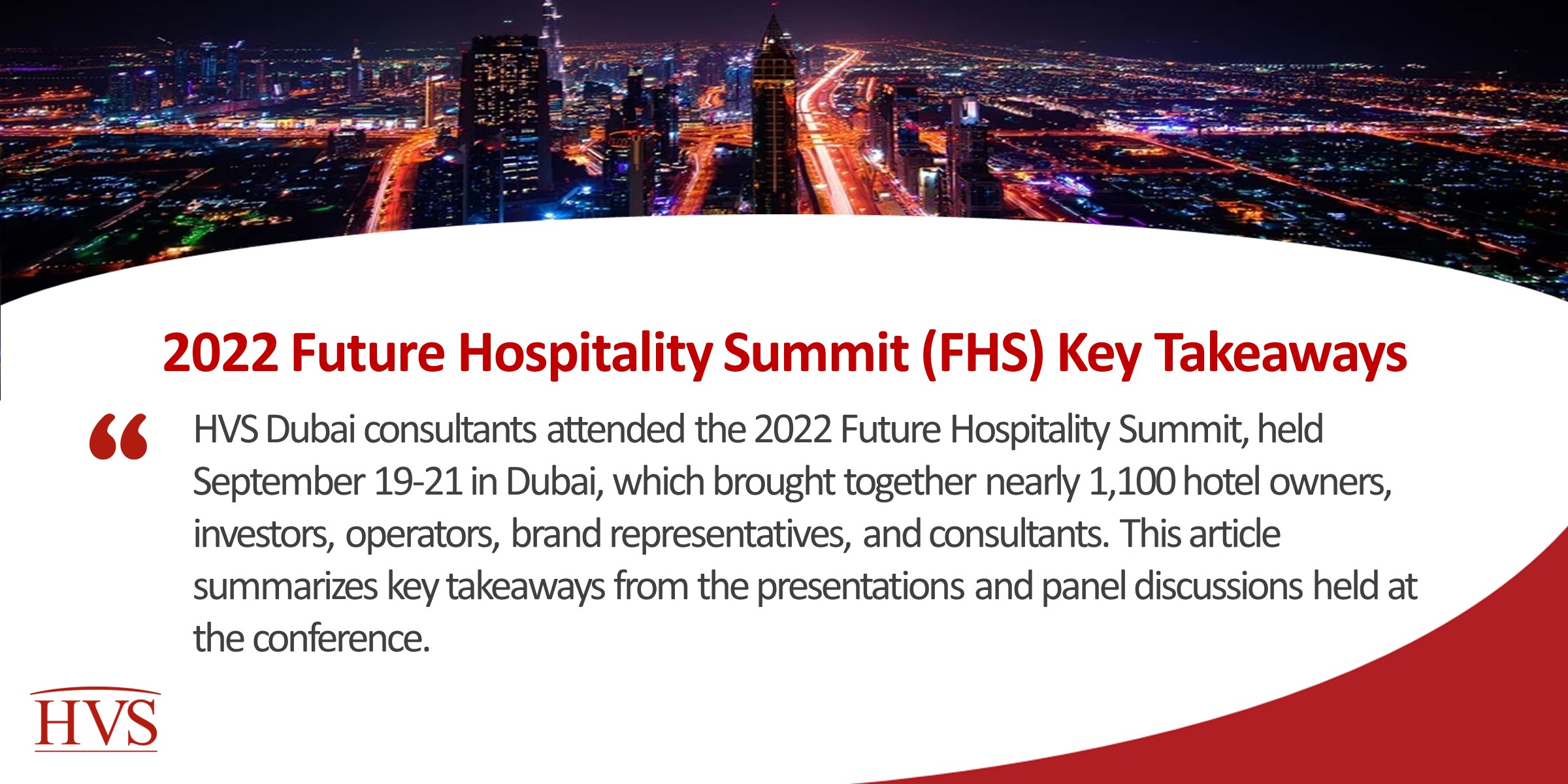 2022 Future Hospitality Summit (FHS) Key Takeaways