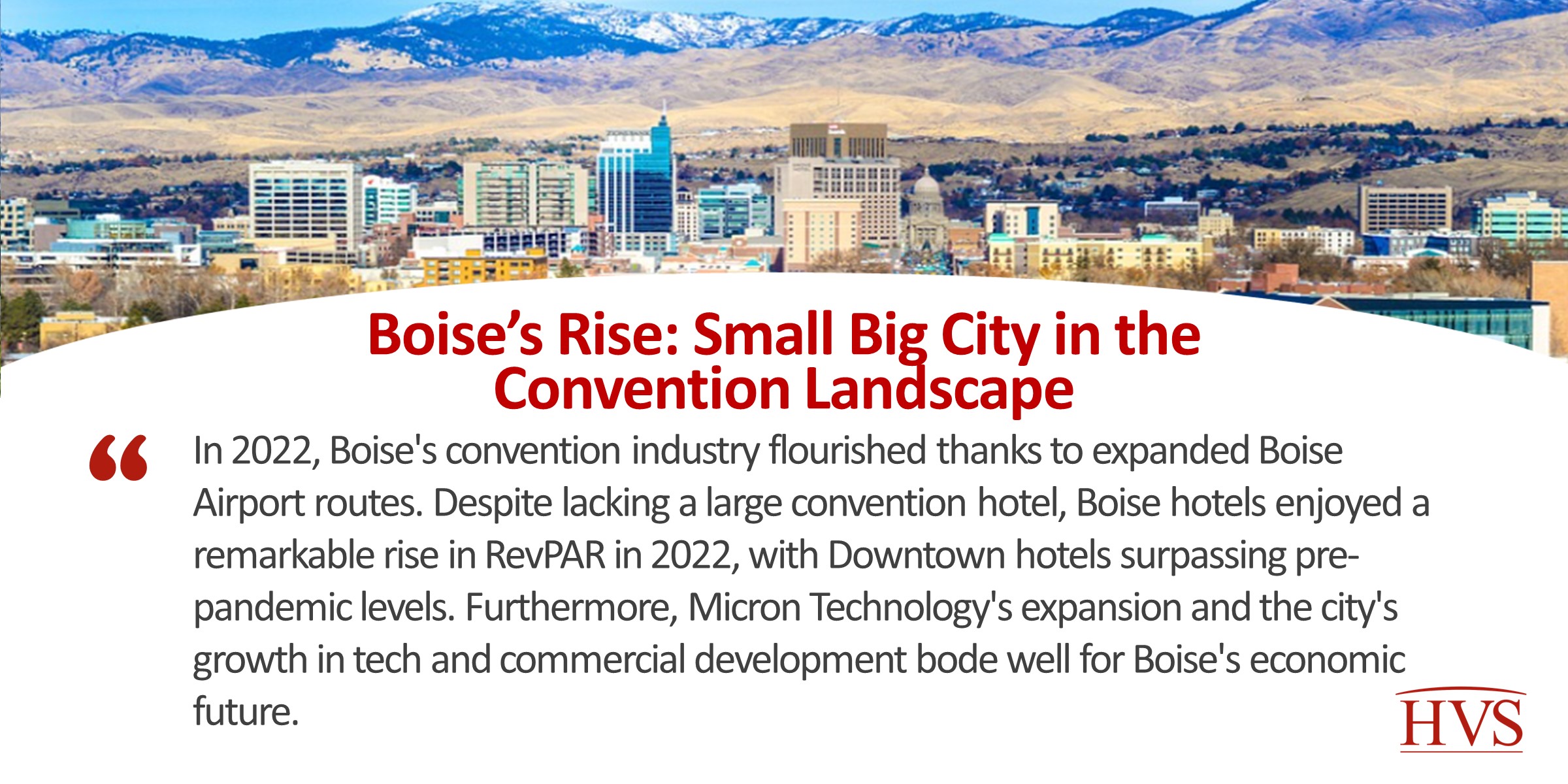 HVS Boise's Rise Small Big City in the Convention Landscape