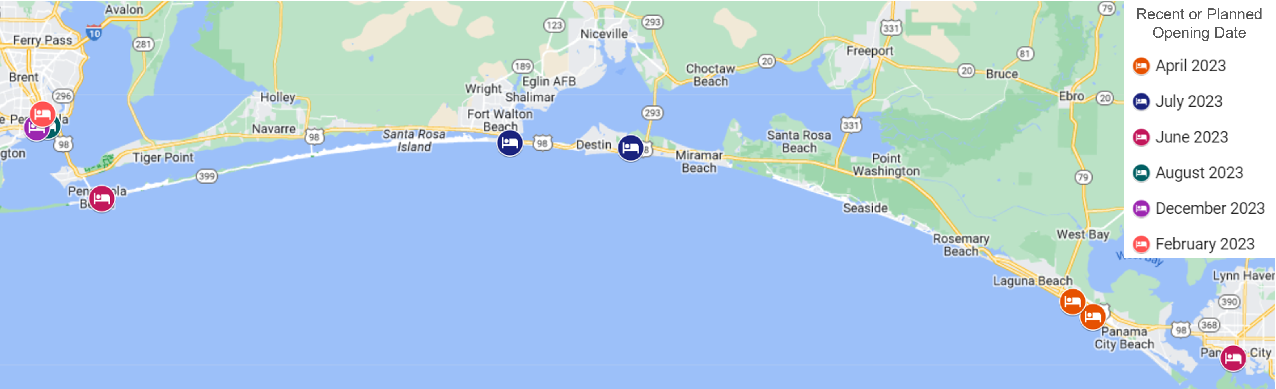 Florida Panhandle County Map Pensacola - HVSPanhandleNewSupply