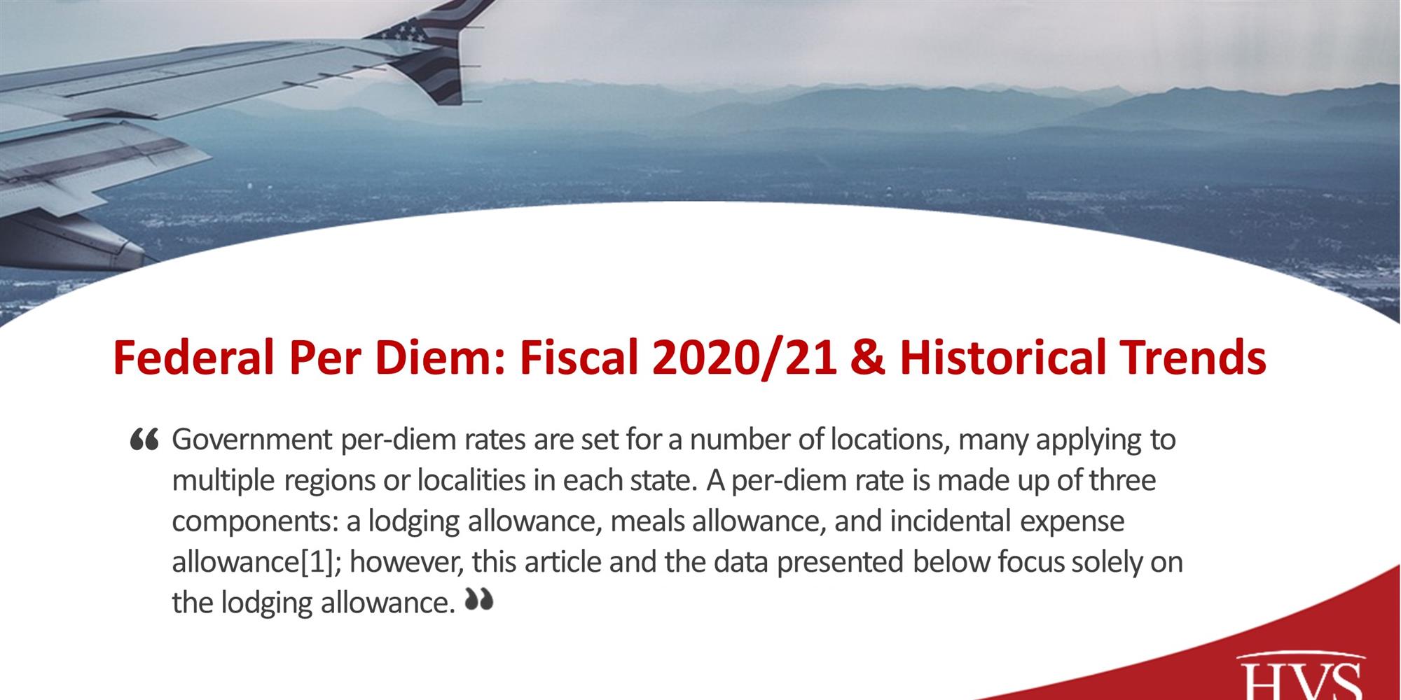 HVS Federal Per Diem Fiscal 2020/21 & Historical Trends