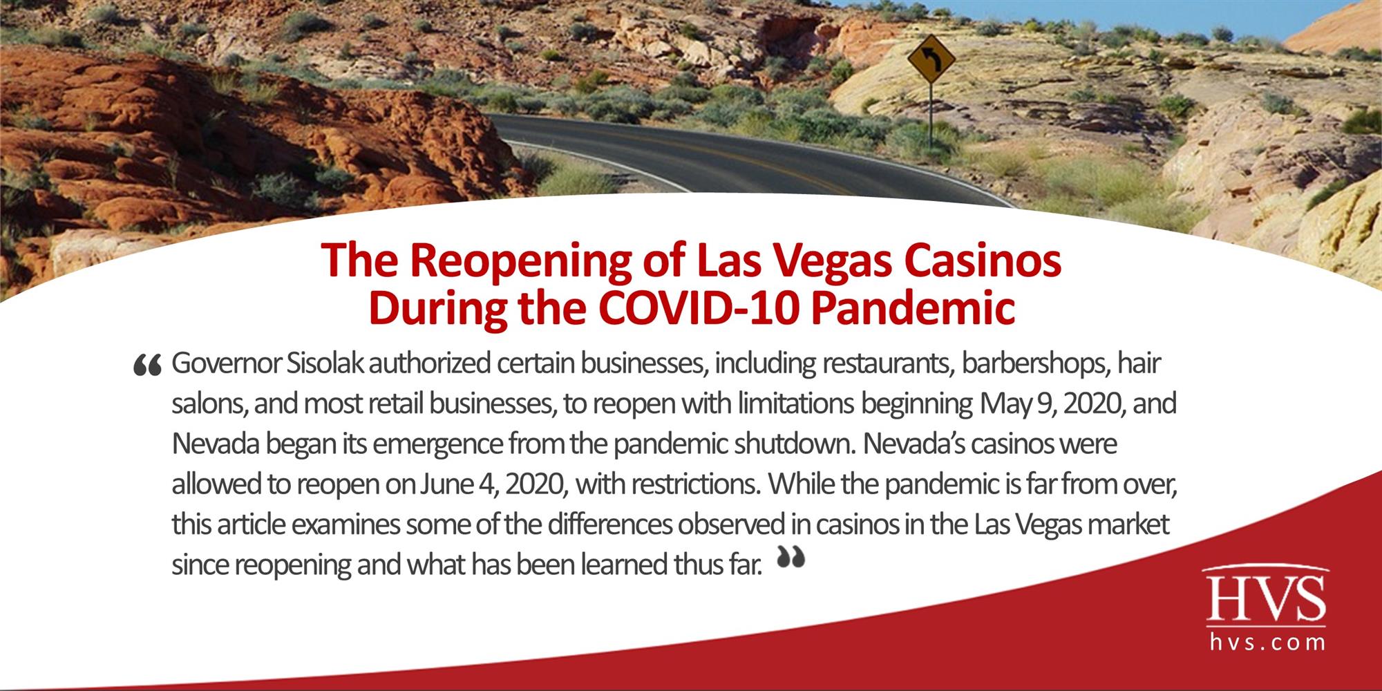 HVS The Reopening of Las Vegas Casinos During the COVID19 Pandemic
